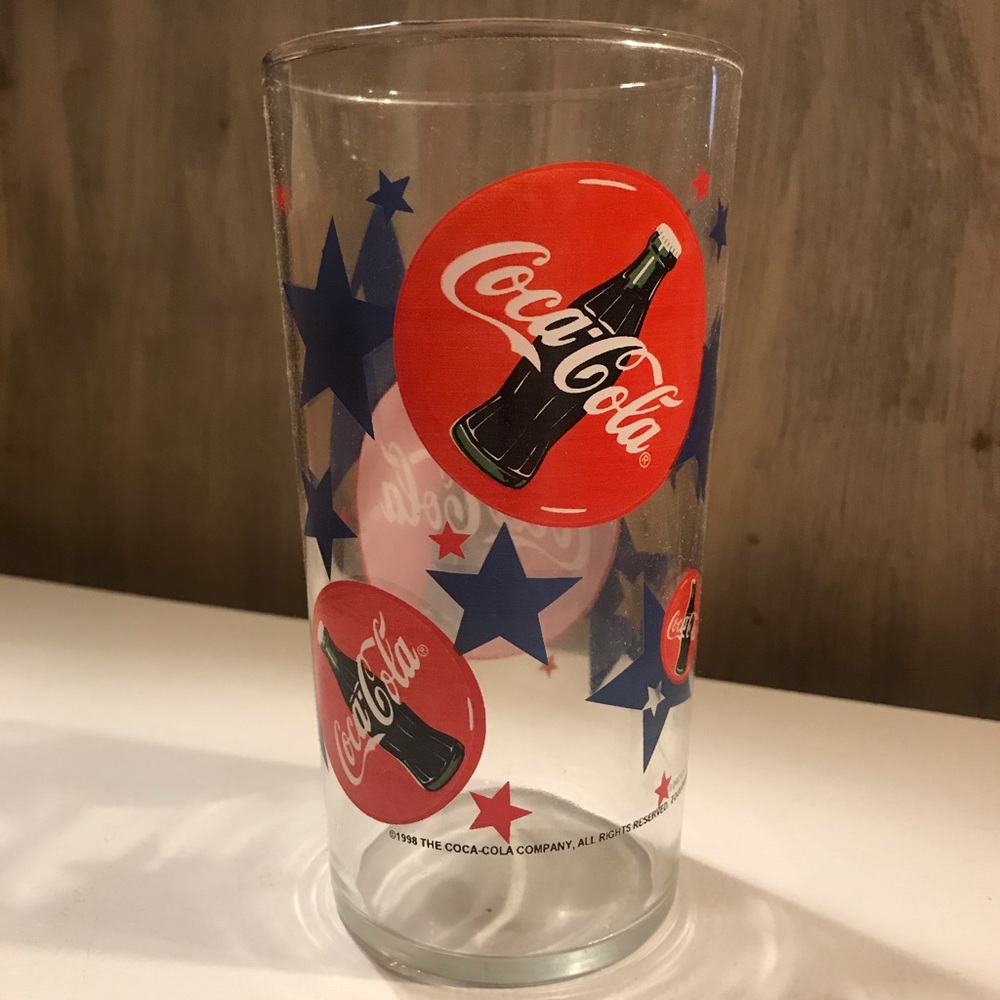 Vintage Coca Cola 4th July Glass Tumbler